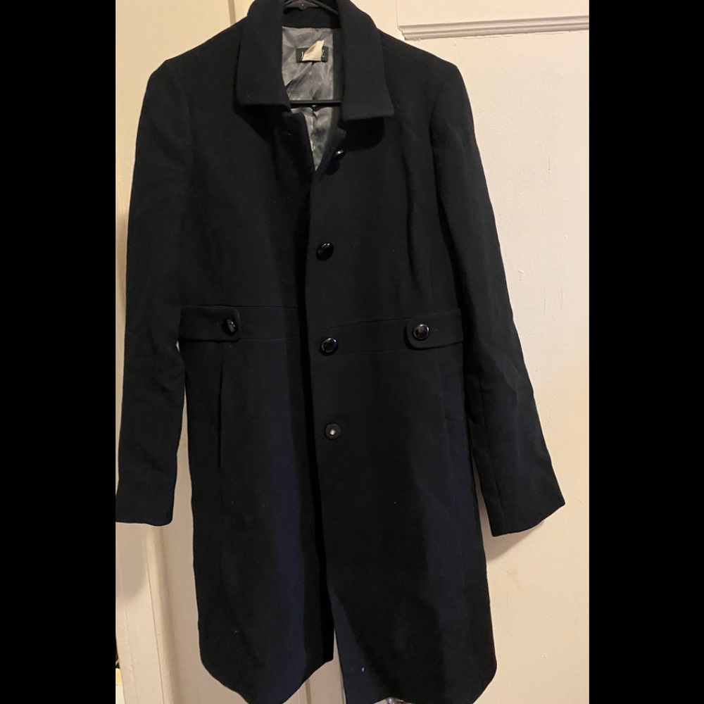 J Crew Black Coat